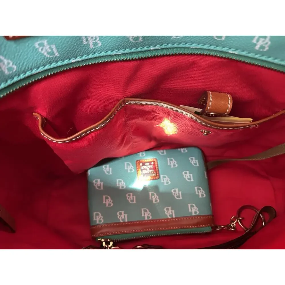 *DOONEY & BOURKE*Sea Foam*Gretta Small Leisure Shopper & Wristlet*18049N S10
